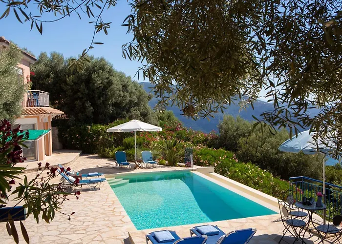 别墅 Balcony - Lefkada-travel