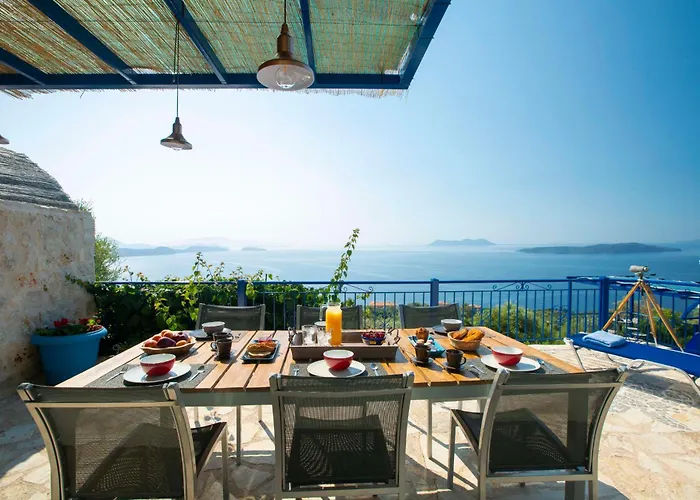 别墅 Balcony - Lefkada-travel 塞沃塔